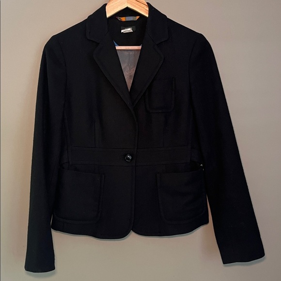 J Crew Robert Noble Black Wool Blazer Size 6 - Picture 2 of 8